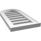 Ekena Millwork Round Top Surface Mount PVC Gable Vent: Functional, w/ 2"W x 1-1/2"P Brickmould Frame, 12"W x 24"H GVPRT12X2402SF - alternate 5